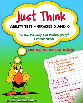 Just Think Ability Tests Grades 5 And 6 For The Primary Exit Profile Examinations