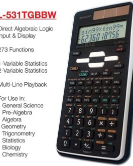 Sharp EL-531TGBBW 12-Digit Scientific Calculator