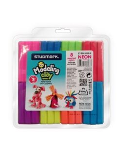 Studmark Modeling Clay – 8 Assorted Neon Colors