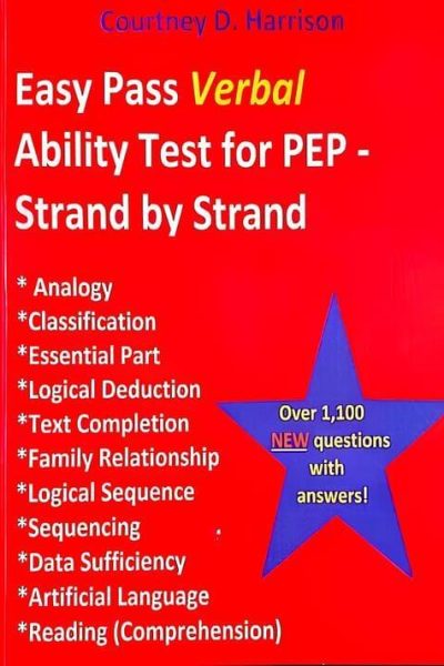 Easy Pass Verbal Ability Test for PEP - Strand by Strand
