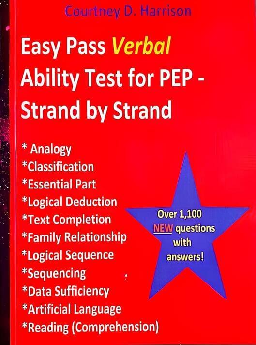 Easy Pass Verbal Ability Test for PEP – Strand by Strand