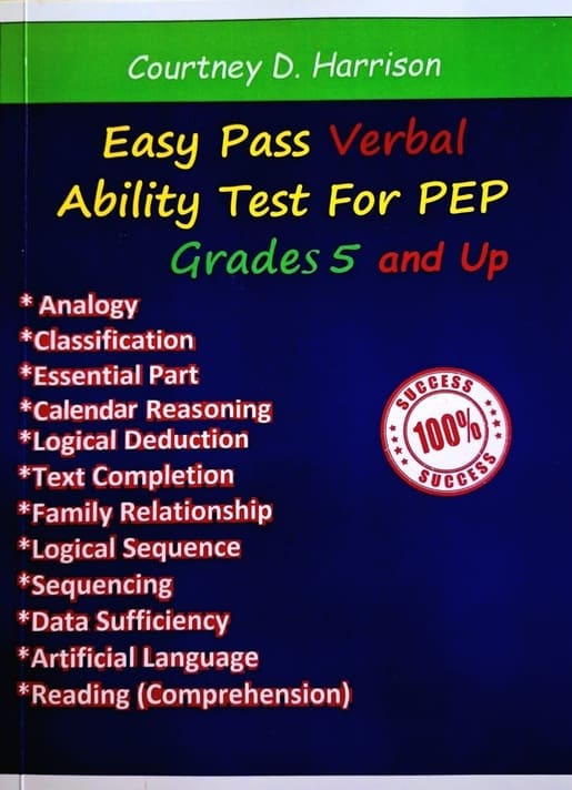 Easy Pass Verbal Ability Test For PEP Grades 5 and Up
